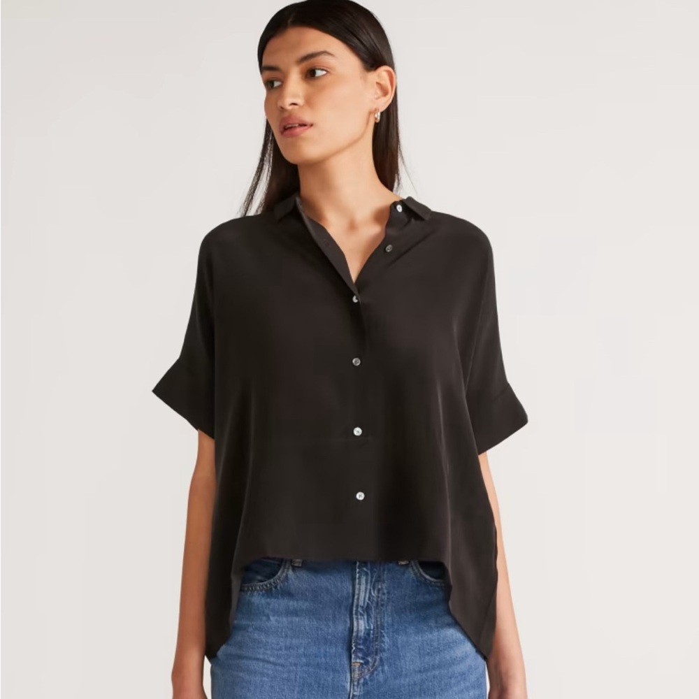 The Boxy Silk Shirt Everlane